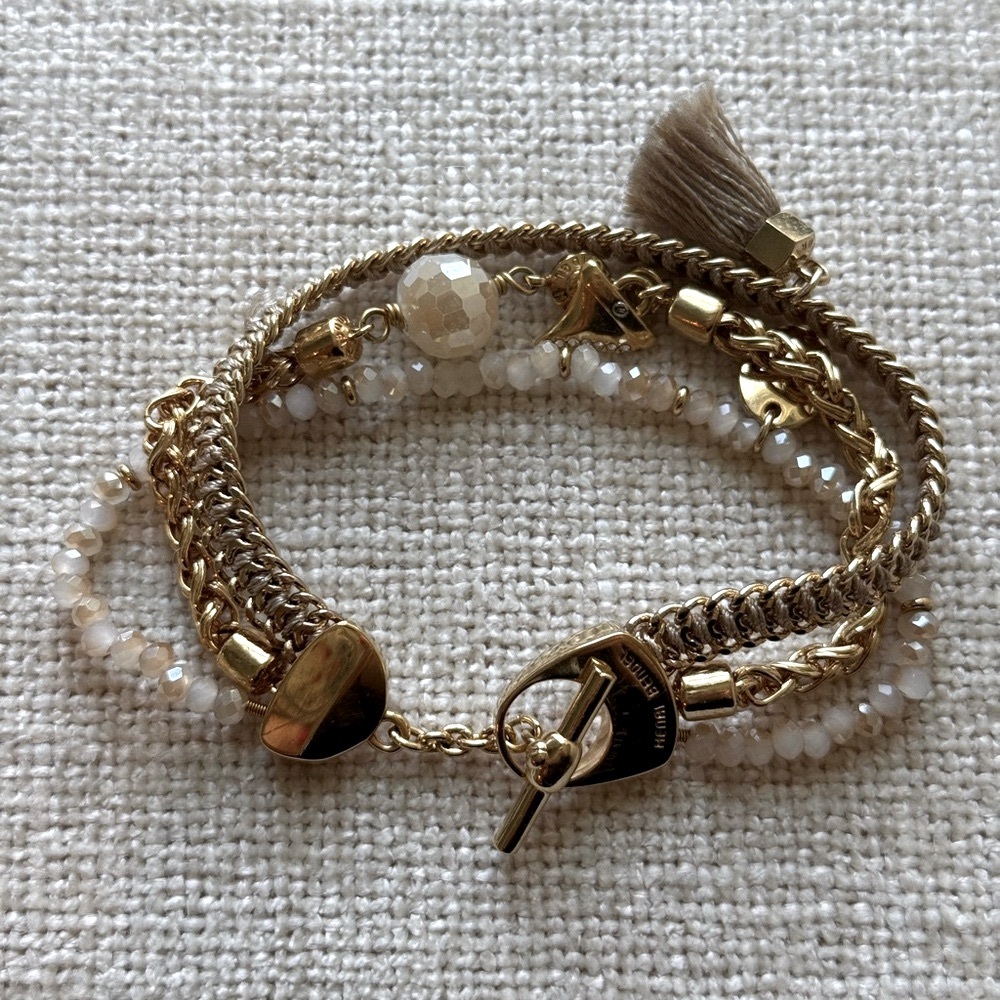 Henri Bendel 3-Strand Charm Bracelet - Picture 2 of 6